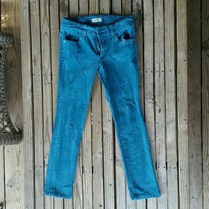 Cherokee turqoise curduroy-like jeans (Girls 14)